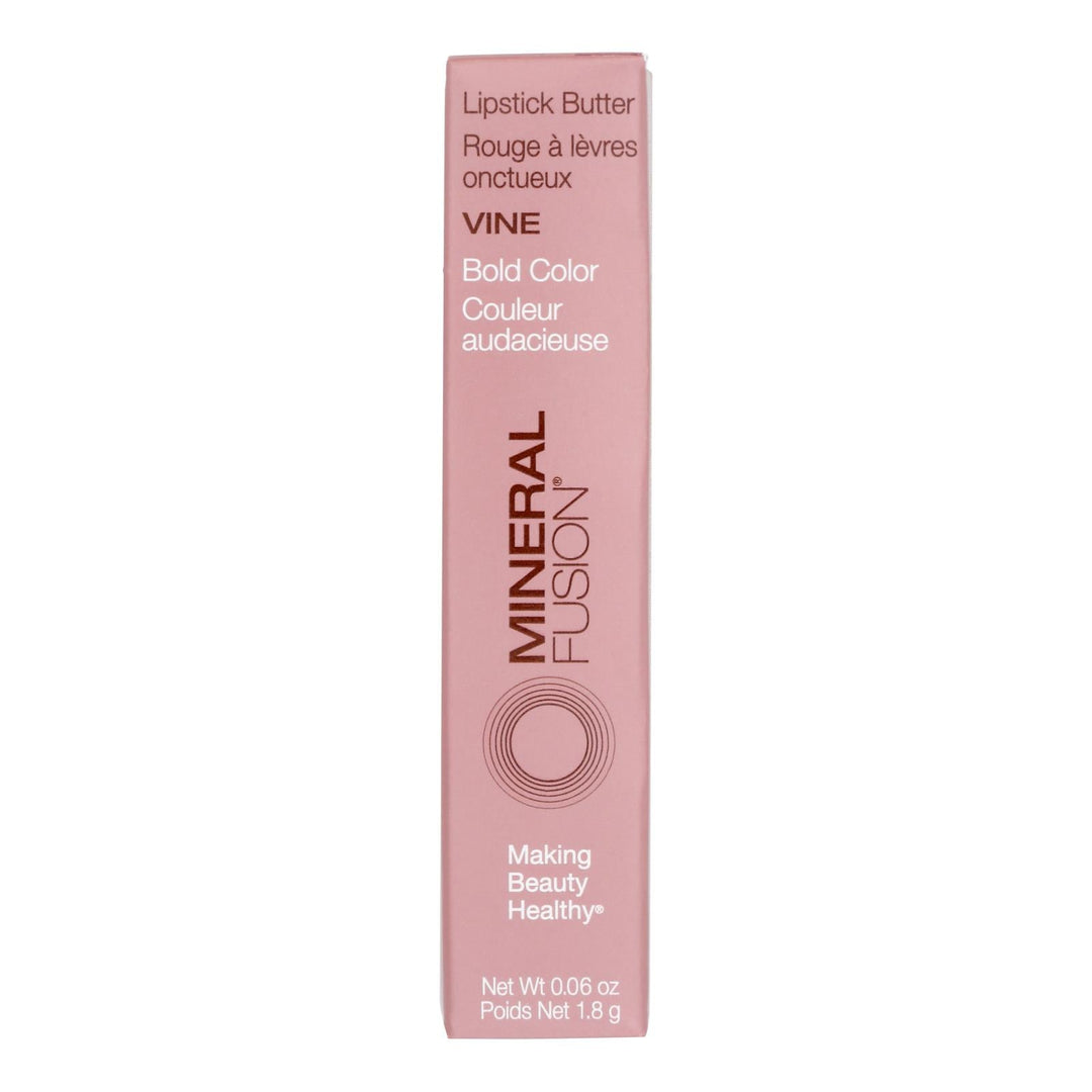 Mineral Fusion - Mkup Lipstick Butter Vine - 1 Each - .06 Oz - Maras Green